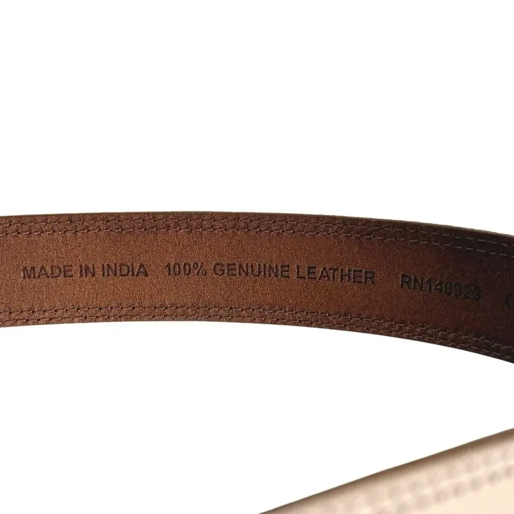 LOFT Adjustable women's belt size XS/S beige silver